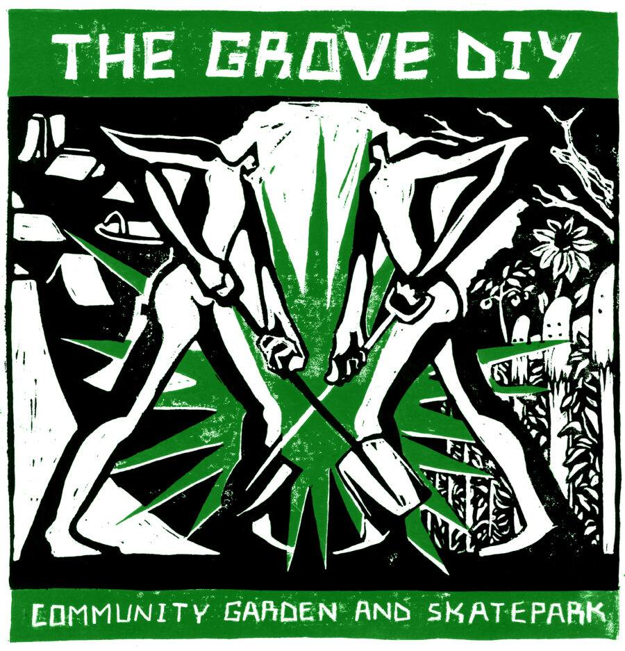 GROVE DIGGERS white tee - Image 2